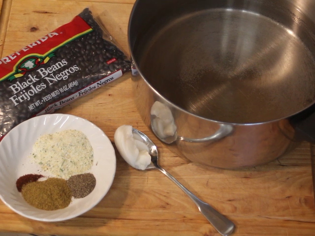 black beans, how to cook beans, cooking dry beans